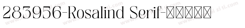 283956-Rosalind Serif字体转换
